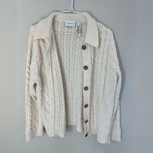 liz Claiborne cream cardigan